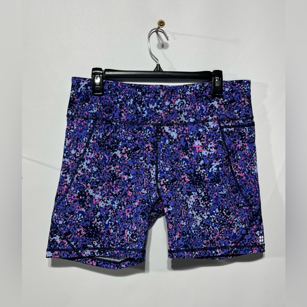 Sweaty Betty Power‎ 6” Women’s Patterned Bike Shorts Size US 14 New